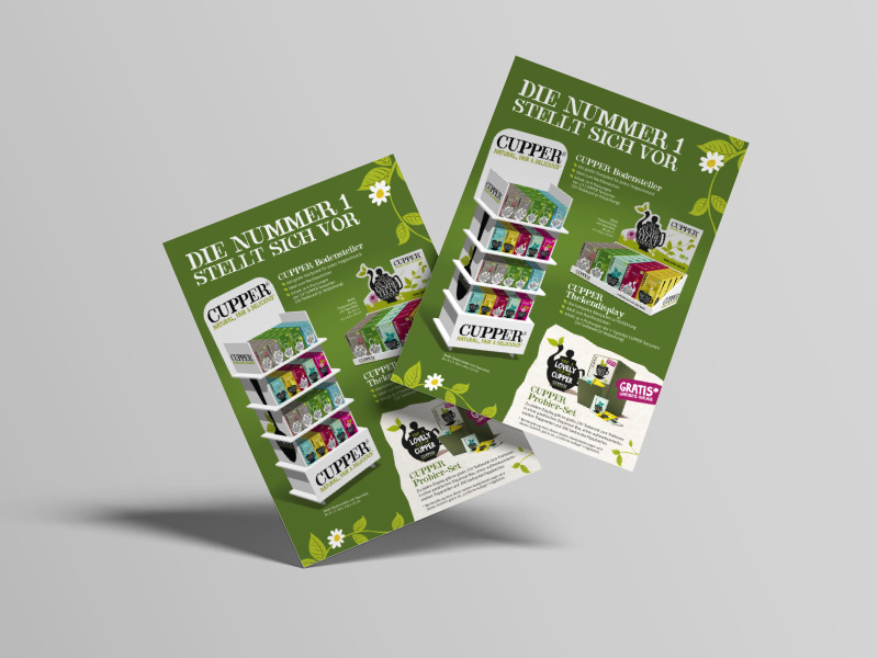 Flyer Markteinführung Deutschland für CUPPER®