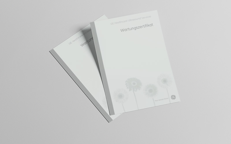 GE Healthcare UltrasoundServices Wartungszertifikat