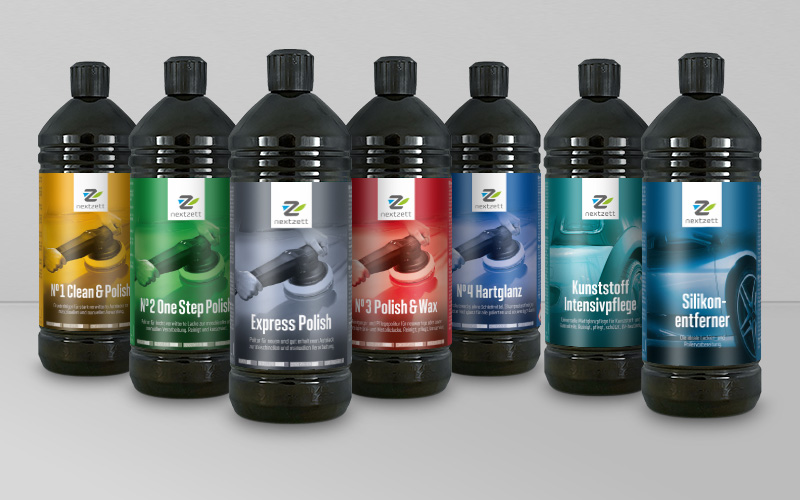 Etikett-Design 1 Liter Flachen für nextzett
