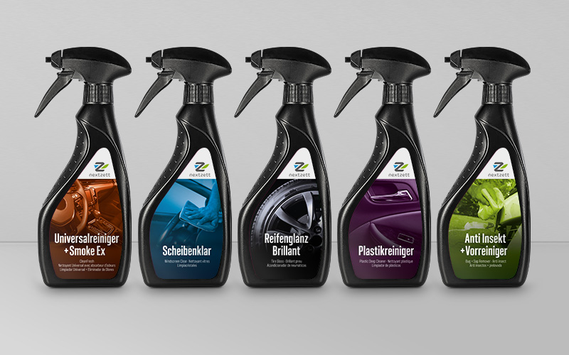 Etikett-Design 500 ml Pumpflaschen für nextzett
