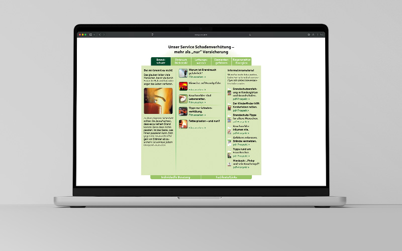 Web-App Schadenverhüting für Provinzial
